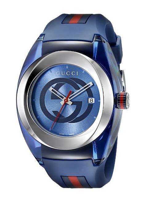 ebay men gucci sync watch|gucci watch with rubber strap.